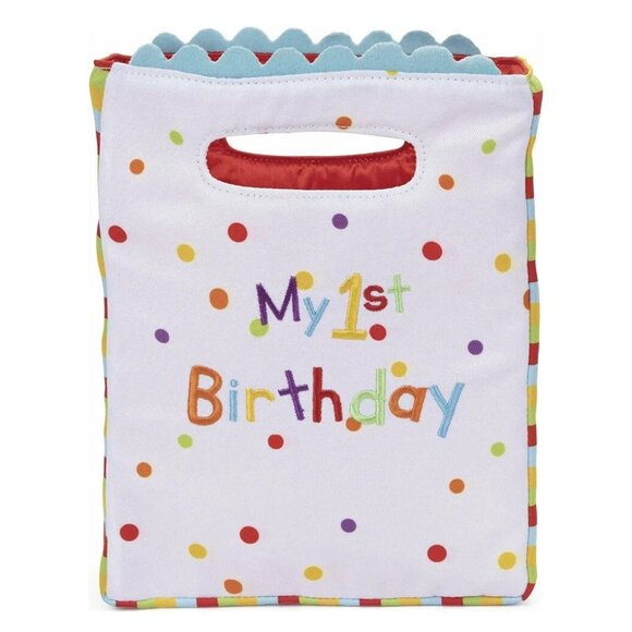 GUND Baby My First Birthday Stuffed Plush Playset 5 Pieces Gift Toys  8" NEW - Picture 5 of 5